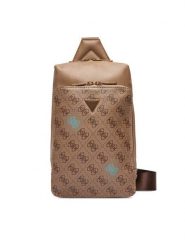 Guess Saszetka HMMICT P5426 Beżowy. Brązowe saszetki męskie Guess, z aplikacjami, ze skóry. Za 359.99 zł.