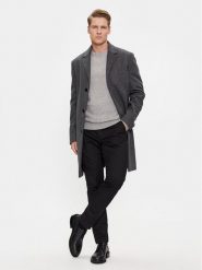 Calvin Klein Płaszcz wełniany K10K110462 Szary Regular Fit. Szare płaszcze męskie Calvin Klein, na zimę, m, bez wzorów, z wełny, bez kaptura. Za 2,299.00 zł.