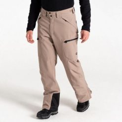 Spodnie narciarskie dla mężczyzn Dare2B DMW573R. Brązowe spodnie narciarskie i snowboardowe męskie Dare 2B, bez wzorów, narciarskie. Za 349.99 zł.