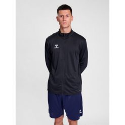 Bluza hmlESSENTIAL TRACK JACKET. Czarne bluzy nierozpinane męskie HUMMEL, xl, bez wzorów, sportowe, bez ramiączek, bez kaptura. Za 169.00 zł.