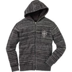 Sweter rozpinany outdoorowy bonprix czarny melanż. Kardigany męskie marki bonprix. Za 109.99 zł.