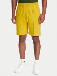 United Colors Of Benetton Szorty sportowe 342ZU900X Żółty Regular Fit. Żółte szorty sportowe męskie United Colors Of Benetton, bez wzorów, z bawełny, sportowe. Za 99.99 zł.