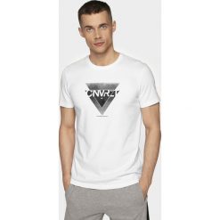 T-Shirt męski TSM203 - biały. T-shirty męskie 4f. Za 49.99 zł.