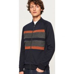 Bluza z raglanowymi rękawami - Granatowy. Niebieskie bluzy nierozpinane męskie Reserved. Za 99.99 zł.