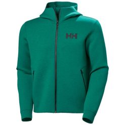Bluza zapinana na zamek błyskawiczny Helly Hansen Ocean 2.0. Zielone bluzy rozpinane męskie Helly Hansen, bez wzorów, z materiału, sportowe, bez ramiączek, bez kaptura. Za 553.00 zł.