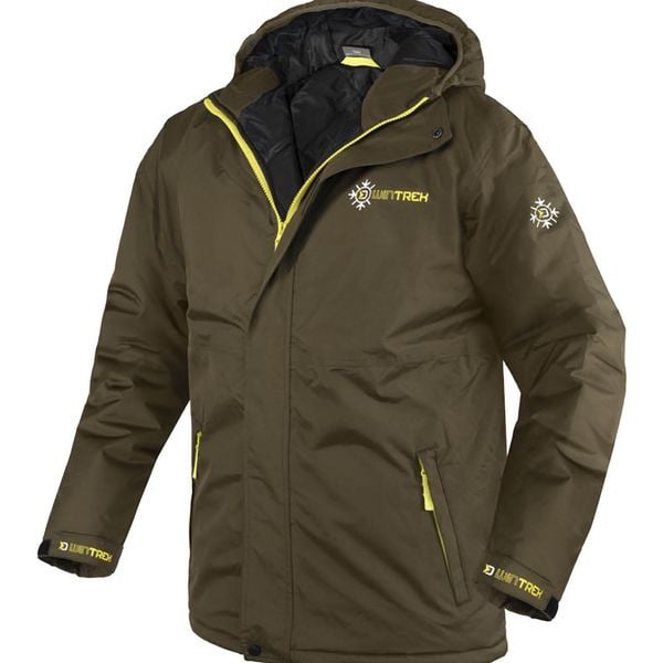 Kurtka Męska Wędkarska Zimowa Ciepła Wodoszczelna Delphin Wintrek. Zielone kurtki męskie DELPHIN, na zimę, m, bez wzorów, bez ramiączek, bez kaptura. Za 243.99 zł.