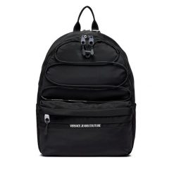 Plecak Versace Jeans Couture. Czarne plecaki męskie Versace Jeans Couture, bez wzorów, z jeansu. Za 579.99 zł.