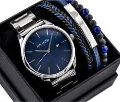 KOMPLET PREZENTOWY MĘSKI PAUL LORENS - Zegarek + Bransoletka (zg358e). Zegarki męskie Paul Lorens. Za 143.74 zł.