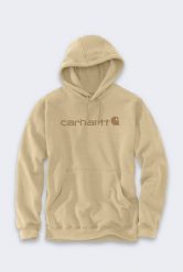 Bluza Carhartt Marquette Logo Beach Heather. Brązowe bluzy nierozpinane męskie Carhartt, m, bez wzorów, bez ramiączek, bez kaptura. Za 265.11 zł.