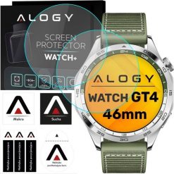 Alogy 2x Szkło Hartowane do Huawei Watch GT4 GT 4 46mm ochronne na smartwatch Alogy Screen Protector Watch+. Brązowe zegarki smartwatch Alogy. Za 24.73 zł.
