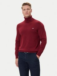 Gant Golf 8030563 Bordowy Regular Fit. Czerwone kardigany męskie Gant, m, bez wzorów, z bawełny, bez ramiączek. Za 489.99 zł.