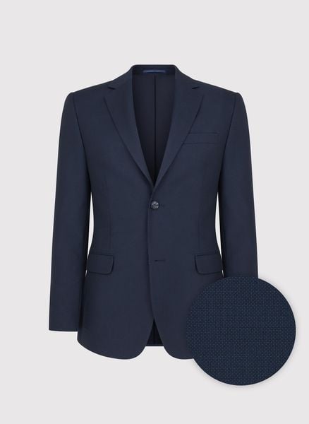 PAKO LORENTE – Granatowa wełniana marynarka garniturowa. Marynarki męskie Pako Lorente, m, bez wzorów, z wełny. Za 1,189.99 zł.