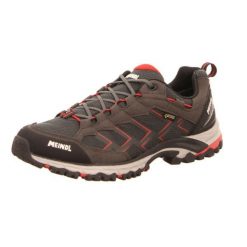 Buty trekkingowe męskie Meindl Caribe Gtx. Czerwone buty trekkingowe męskie Meindl, bez wzorów, z materiału, bez zapięcia. Za 849.00 zł.
