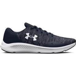 Buty do Biegania Męskie Under Armour Charged Pursuit 3 Twist. Szare buty do biegania męskie Under Armour, bez wzorów, bez zapięcia, do biegania. Za 510.65 zł.