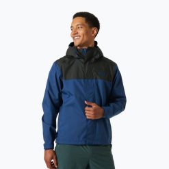 Kurtka przeciwdeszczowa męska Helly Hansen Sirdal Protection. Czarne kurtki męskie Helly Hansen, m, bez wzorów, bez ramiączek, bez kaptura. Za 309.99 zł.