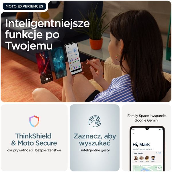 Smartfon Motorola moto g06 17,5 cm (6.88") Dual SIM Android 15 4G USB Type-C 4 GB 64 GB 5200 mAh Niebieski. Niebieskie smartfony Motorola. Za 483.29 zł.