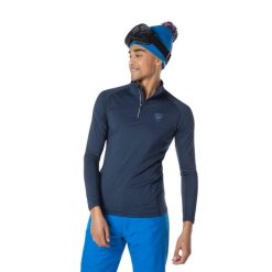 Koszulka termoaktywna Rossignol Classique 1/2 Zip granatowa. Niebieskie bielizna termoaktywna męska Rossignol, m, bez wzorów, bez ramiączek, narciarskie. Za 440.00 zł.