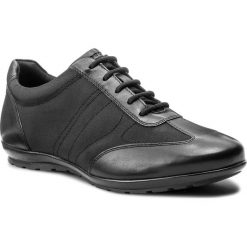 Półbuty GEOX - U Symbol B U74A5B 01143 C9999 Black. Czarne codzienne półbuty męskie Geox, bez wzorów, z materiału, eleganckie, bez obcasa, bez zapięcia. Za 439.00 zł.