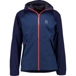 Haglöfs ESKER Kurtka Outdoor blue ink/tarn blue. Niebieskie kurtki outdoor męskie Haglöfs, z materiału. Za 879.00 zł.