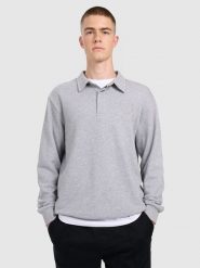 4F Bluza dresowa regular z kołnierzykiem męska - szara XL. Szare bluzy nierozpinane męskie 4f, m, bez wzorów, z dresówki, eleganckie, bez ramiączek, bez kaptura. Za 149.99 zł.