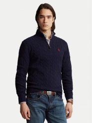 Polo Ralph Lauren Sweter 710876766002 Granatowy Regular Fit. Niebieskie kardigany męskie Polo Ralph Lauren, m, bez wzorów, z wełny, bez ramiączek. Za 989.99 zł.