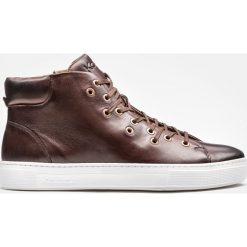 Brązowe sneakersy męskie. Buty sportowe na co dzień męskie marki Kazar. Za 549.00 zł.