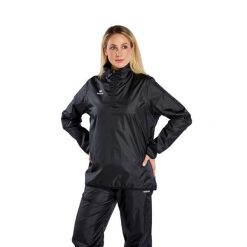 Wodoodporna kurtka Erima Team. Czarne kurtki męskie Erima, m, bez wzorów, bez ramiączek, bez kaptura. Za 173.50 zł.