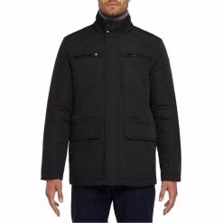 Kurtka GEOX M RENNY Czarny. Czarne kurtki męskie Geox, m, bez wzorów, z tkaniny, casualowe, bez ramiączek, bez kaptura. Za 581.99 zł.