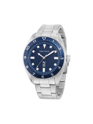 Nautica Zegarek Finn World NAPFWF407 Srebrny. Szare, analogowe zegarki męskie Nautica, srebrne. Za 659.99 zł.