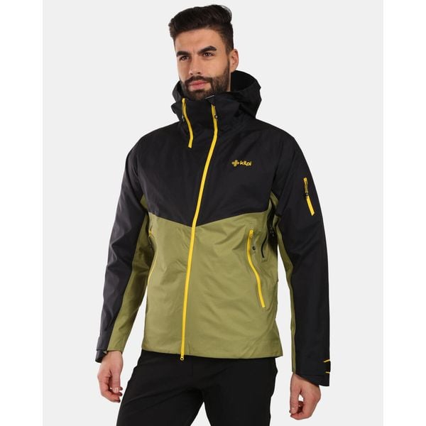Kurtka wodoodporna Kilpi Metrix. Zielone kurtki męskie Kilpi, m, bez wzorów, bez ramiączek, bez kaptura. Za 1,041.73 zł.
