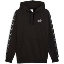 Bluza z kapturem Puma Ess Tape Hoodie Fl, Mężczyźni. Czarne bluzy nierozpinane męskie Puma, m, bez wzorów, z bawełny, z kapturem. Za 390.00 zł.