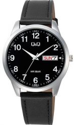 Zegarek męski QQ C32A-008P czarny. Czarne zegarki męskie Q&Q. Za 189.00 zł.