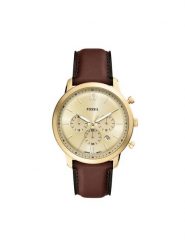 Fossil Zegarek Neutra Chronograph FS6113 Brązowy. Brązowe zegarki męskie Fossil. Za 659.99 zł.