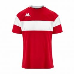 Jersey Kappa Dareto. Białe t-shirty sportowe męskie Kappa, bez wzorów, z jersey, sportowe, bez ramiączek. Za 176.50 zł.