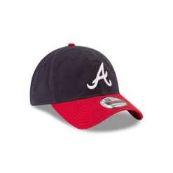 Czapka z daszkiem New Era Braves 9TWENTY MLB Core Classic. Niebieskie czapki męskie New Era, bez wzorów, sportowe. Za 177.00 zł.