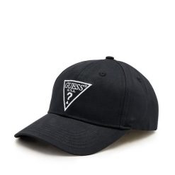 Czapka z daszkiem Guess. Czarne czapki męskie Guess, z aplikacjami. Za 79.99 zł.