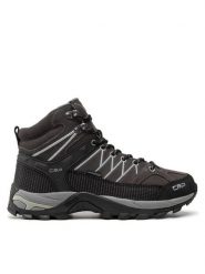 CMP Trekkingi Rigel Mid Trekking Shoes Wp 3Q12947 Szary. Szare buty trekkingowe męskie CMP, bez wzorów, ze skóry, bez obcasa, bez zapięcia. Za 339.99 zł.