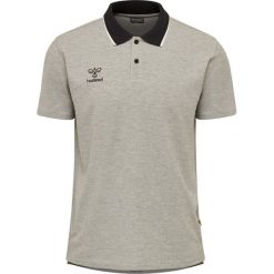 Hummel koszulka z kołnierzykiem polo męska bawełniana hml Move. Szare koszulki polo męskie HUMMEL, l, bez wzorów, z bawełny, sportowe, bez kołnierzyka, bez ramiączek. Za 73.00 zł.