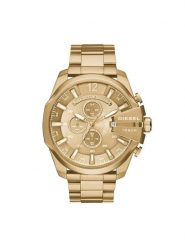 Diesel Zegarek Mega Chief DZ4360 Złoty. Żółte zegarki męskie Diesel, złote. Za 1,379.00 zł.