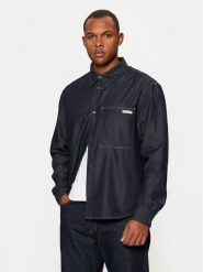 Calvin Klein Jeans Koszula jeansowa J30J326584 Granatowy Regular Fit. Niebieskie koszule męskie Calvin Klein Jeans, l, bez wzorów, z bawełny, bez kołnierzyka, bez ramiączek. Za 249.99 zł.
