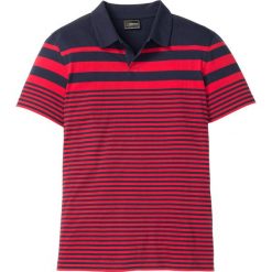 Shirt polo w paski bonprix ciemnoniebiesko-czerwony w paski. Koszulki polo męskie marki bonprix. Za 69.99 zł.