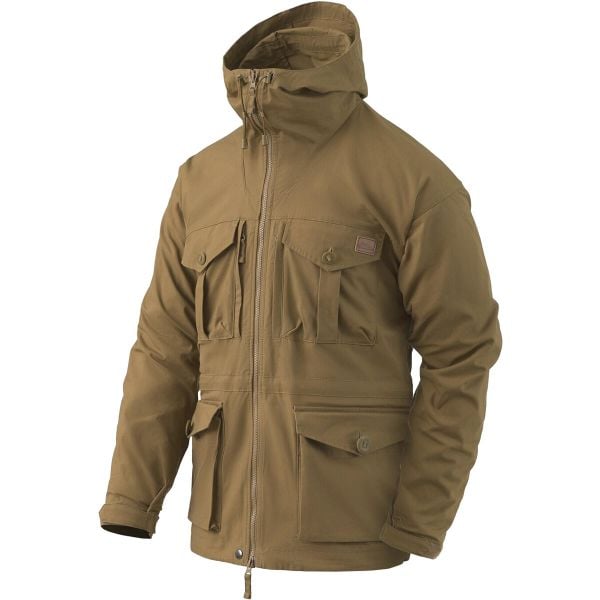Kurtka męska Helikon-Tex SAS Smock Duracanvas. Brązowe kurtki męskie Helikon-Tex, m, bez wzorów, sportowe, bez ramiączek, bez kaptura. Za 403.99 zł.
