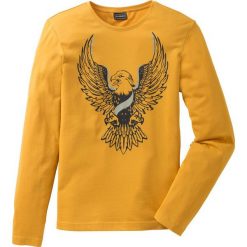 Shirt z długim rękawem Slim Fit bonprix żółty. Koszulki męskie z długim rękawem marki 4f. Za 34.99 zł.