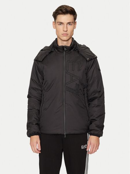 EA7 Emporio Armani Kurtka zimowa 6DPB22 PNGAZ 1200 Czarny Regular Fit. Czarne kurtki męskie EA7 Emporio Armani, na zimę, m, bez wzorów, z syntetyku, bez ramiączek, bez kaptura. Za 689.99 zł.