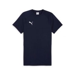Koszulka Puma Team Evostripe. Niebieskie t-shirty sportowe męskie Puma, bez wzorów, sportowe, bez ramiączek. Za 214.50 zł.