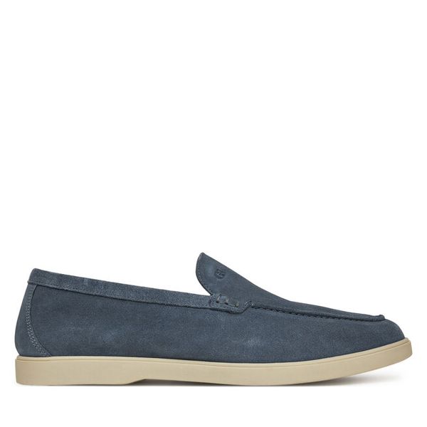 Mokasyny GINO ROSSI. Niebieskie mokasyny męskie Gino Rossi, bez zapięcia. Za 279.99 zł.