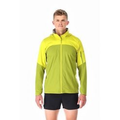 Kurtka przeciwdeszczowa męska Rab Kinetic Ultra Jacket. Żółte kurtki męskie RAB, m, bez wzorów, bez ramiączek, bez kaptura. Za 681.08 zł.