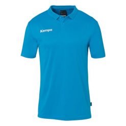 Polo Kempa Poly. Niebieskie koszulki polo męskie Kempa, m, bez wzorów, bez kołnierzyka, bez ramiączek. Za 163.50 zł.