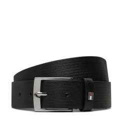 Pasek Męski Tommy Hilfiger. Czarne paski męskie Tommy Hilfiger, bez wzorów. Za 159.99 zł.