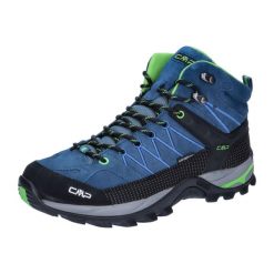Buty trekkingowe męskie CMP Rigel wodoodporne. Szare buty zimowe męskie CMP, bez wzorów, z materiału, sportowe, bez obcasa, bez zapięcia. Za 299.00 zł.